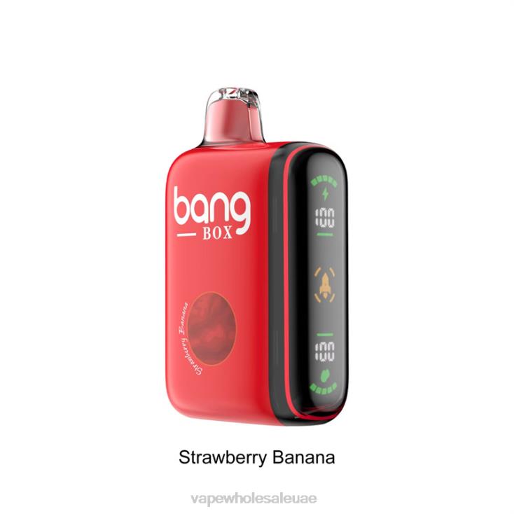 السجائر الإلكترونية في الإمارات - Bang Box 9000-18000 نفث عرض الطاقة الذكي موز فراولة XV6N025