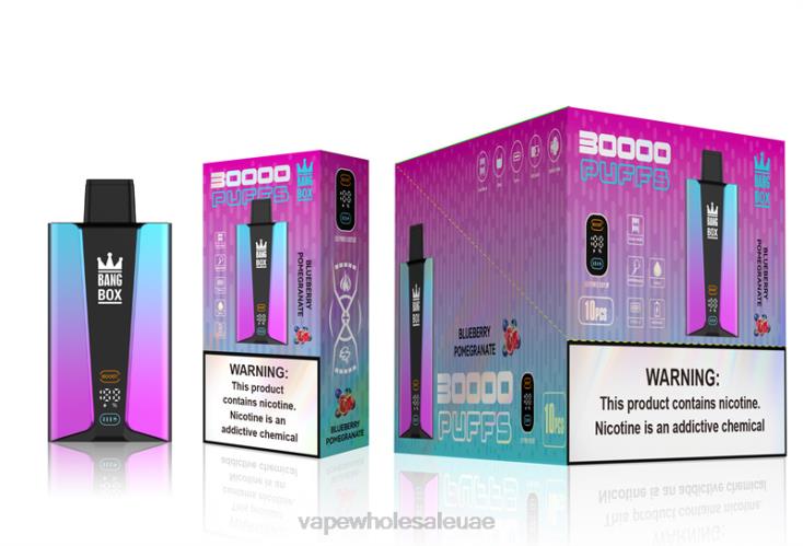 Disposable Vape Wholesale Uae - Bang Box شاشة سمارت 30000 نفخة رمان التوت XV6N080