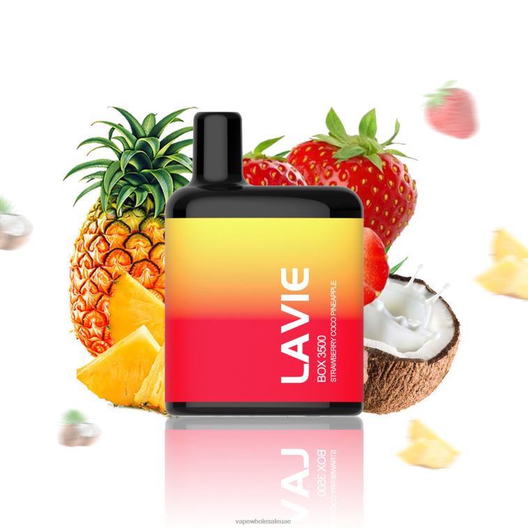 السيجارة الإلكترونية للبيع - فراولة كوكو وأناناس LAVIE BOX 3500 نفث N0HBH207