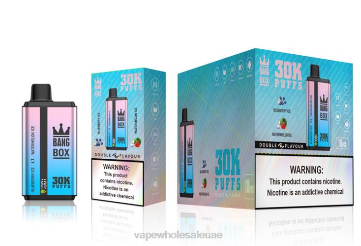 Uae Vape Store - Bang Box 30000 نفخة نكهات مزدوجة ثلج التوت و ثلج البطيخ XV6N069