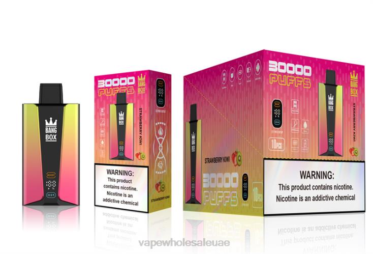 Vape بالجملة - Bang Box شاشة سمارت 30000 نفخة كيوي فراولة XV6N074