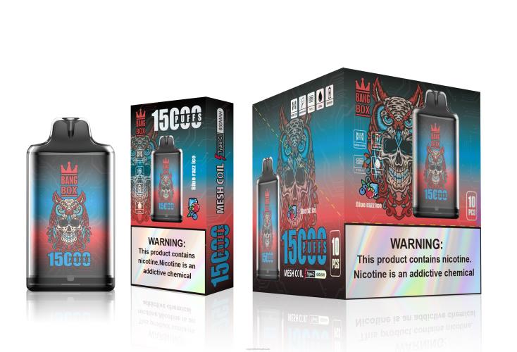 Vape بالجملة - Bang Box s1-15000 نفث الجليد الأزرق XV6N0108