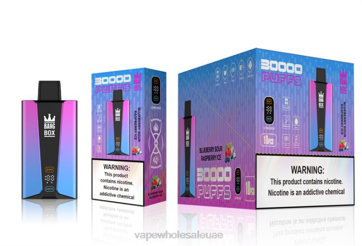 Vape Wholesale Distributor Uae - Bang Box شاشة سمارت 30000 نفخة توت توت حامض مثلج XV6N081