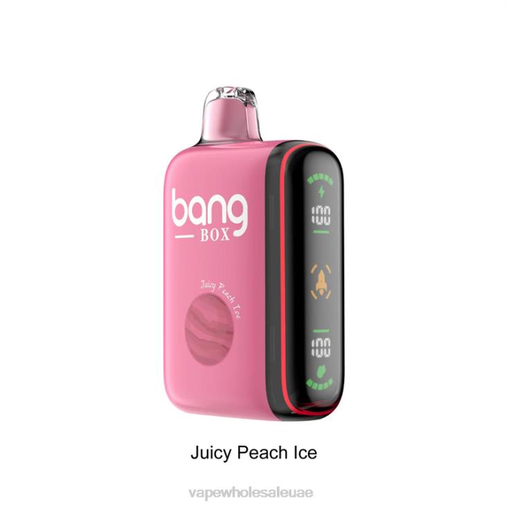 Vape Wholesale Distributor Uae - Bang Box 9000-18000 نفث عرض الطاقة الذكي جليد الخوخ العصير XV6N029