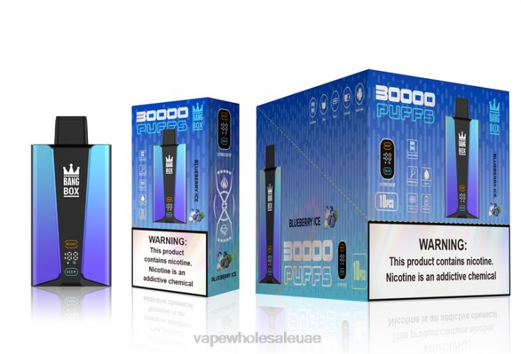 Vape Wholesale Uae - Bang Box شاشة سمارت 30000 نفخة جليد التوت XV6N079